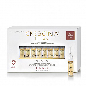 Фото: Лосьон для стимуляции роста волос для мужчин 500 Crescina HFSC Transdermic Mеn