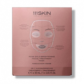 Маска для сияния кожи лица 111SKIN Rose Gold Brightening Facial Treatment Mask - картинка 
