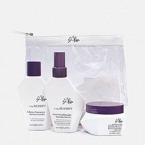 Фото: Дорожный набор глубокое восстановление волос в прозрачной косметичке L'Aalga beauty bag