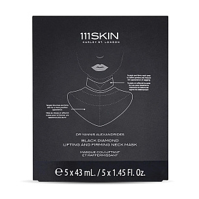 Маска для лифтинга шеи и декольте 111SKIN Black Diamond Lifting and Firming Neck Mask  - картинка 