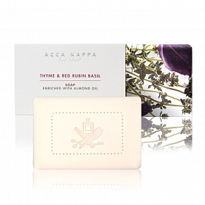 Мыло туалетное Acca Kappa Thyme and Red Rubin Basil Soap - изображение 